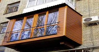 Внешняя отделка балкона Ейск цена от 1028 руб. м/2.